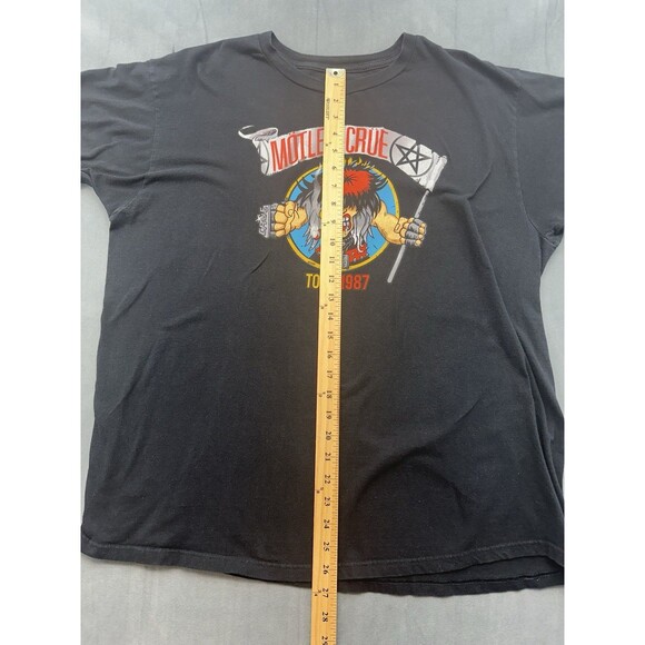 Motley Crue 1987 Tour Ripple Junction Metal Band Mens Medium Tshirt Tee Rock - Picture 5 of 5